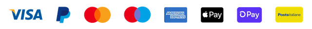 Zahlungsmethoden: PayPal, Visa, Mastercard